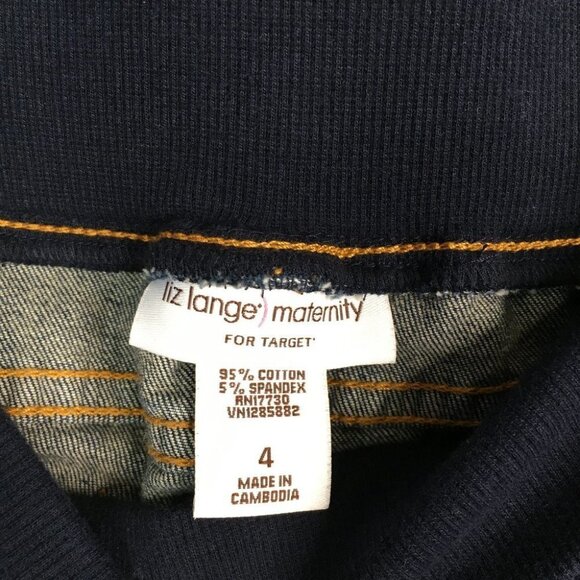 Liz Lange Maternity for Target Size 4 Blue Jeans - Picture 3 of 6